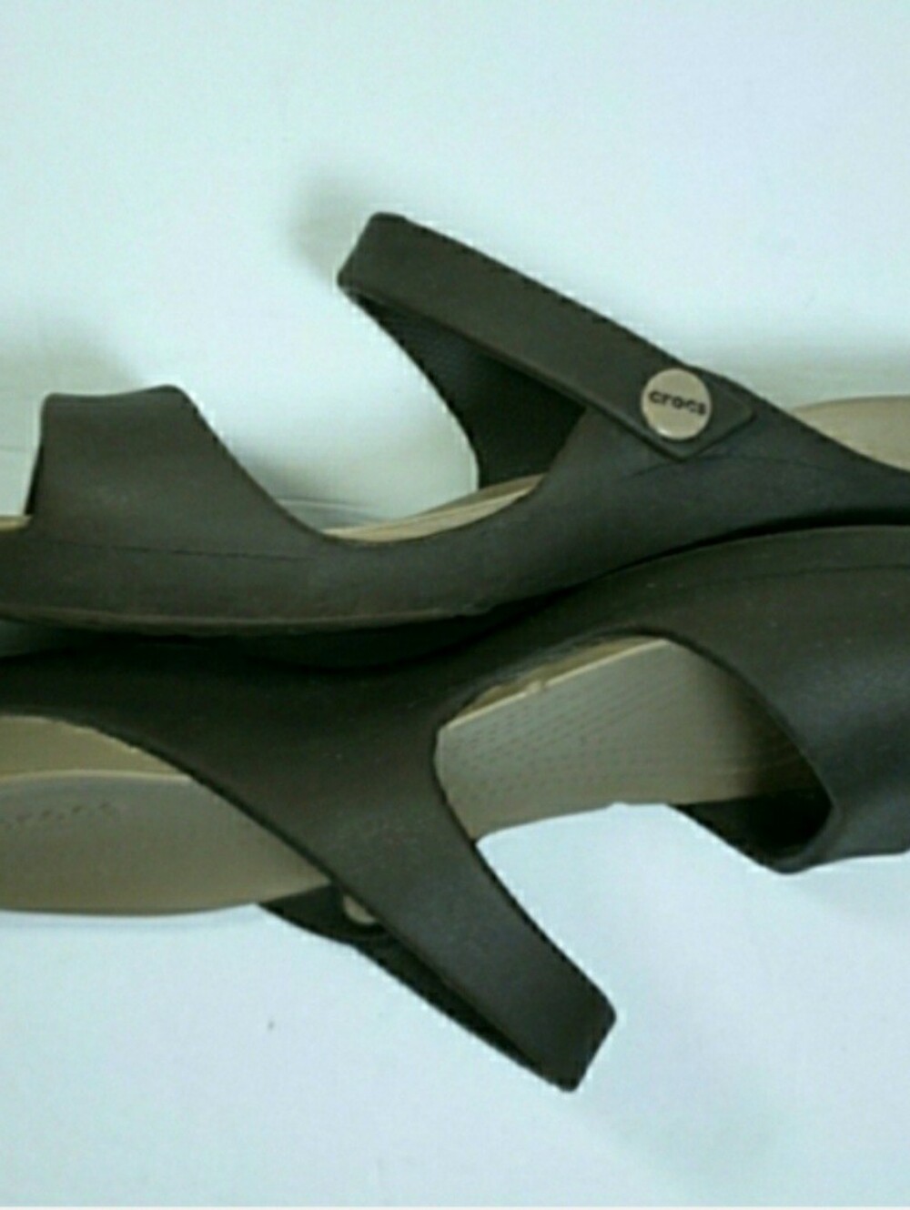CROCS Slipon Foam Cushioned Wedge Heel Sandals - Picture 4 of 8